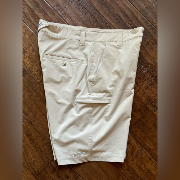 Columbia PFG Grander Marlin™ II Offshore Shorts Size 34 Fossil Khaki Tan Fishing - Picture 10 of 14